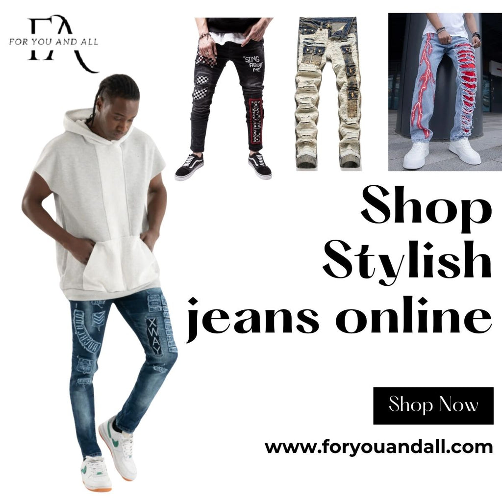 Buy Men's Jeans and Zipper Sweater Hoodies Online