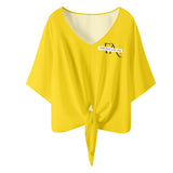 Yellow V-neck Streamers Top