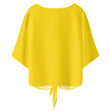 Yellow V-neck Streamers Top