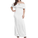 White Off-shoulder Long Dress