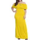 Yellow Off-shoulder Long Dress