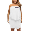 White Off-the-shoulder Tube Dress