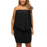 Black Off-the-shoulder Tube Dress