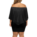 Black Off-the-shoulder Tube Dress