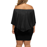 Black Off-the-shoulder Tube Dress