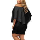 Black Off-the-shoulder Tube Dress