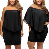Black Off-the-shoulder Tube Dress