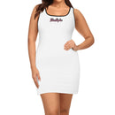 White Elegant Sleeveless Mini Dress