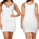 White Elegant Sleeveless Mini Dress