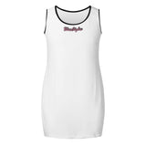 White Elegant Sleeveless Mini Dress