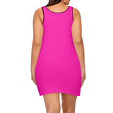 Pink Elegant Sleeveless Mini Dress