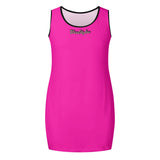 Pink Elegant Sleeveless Mini Dress