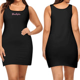 Black Sleeveless Mini Dress