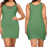Green Elegant Sleeveless Mini Dress
