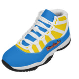 Blue And Yellow Retro 90s Shoes