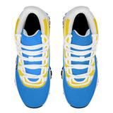 Blue And Yellow Retro 90s Shoes