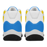 Blue And Yellow Retro 90s Shoes