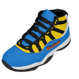 Blue And Yellow Retro 90s Shoes
