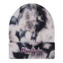 Embroidered Tie-Die Knitted Hat