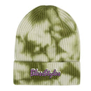 Embroidered Tie-Die Knitted Hat