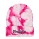 Embroidered Tie-Die Knitted Hat