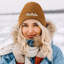 Warm Embroidered Knitted Hats