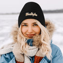 Warm Embroidered Knitted Hats