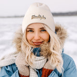 Warm Embroidered Knitted Hats