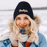 Warm Embroidered Knitted Hats
