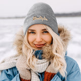 Warm Embroidered Knitted Hats