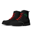Black Leather Black Outsole Boots