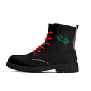 Black Leather Black Outsole Boots