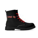 Black Leather Black Outsole Boots