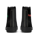 Black Leather Black Outsole Boots