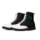 Black And White Leather Boots