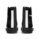 Black And White Leather Boots