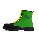 Jamaica Flag  Leather Black Outsole Boots