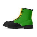 Jamaica Flag  Leather Black Outsole Boots