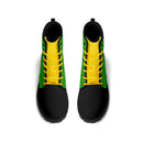 Jamaica Flag  Leather Black Outsole Boots