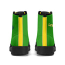 Jamaica Flag  Leather Black Outsole Boots