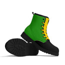 Jamaica Flag  Leather Black Outsole Boots