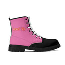 Hitman Heart Style Leather Black Outsole Boots