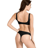 Red And Black Bow Bikini Swimsuit