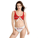 Red Bow Bikini Swimsuit