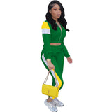 Multi Color Cropped  Hooded Sweatsuit