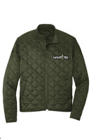 Green Quilted Full-Zip Jacket