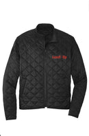 Black Quilted Full-Zip Jacket