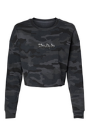 Lightweight Camo Cropped Sweatshirt