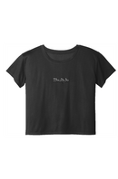 Black Mesh Crop Tee