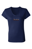 Blue Jersey V-Neck T-Shirt